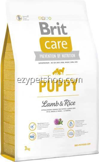 brit care hypoallergenic puppy all breed lamb & rice