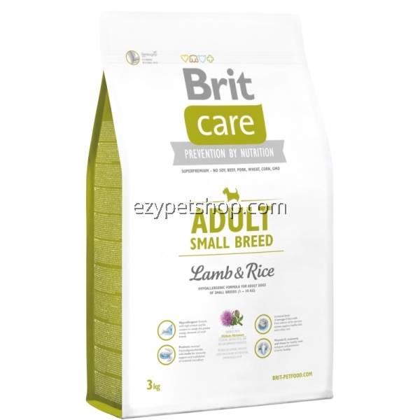 Brit Care Adult Small Breed Lamb & Rice Pet Food / Dog Food / Dry