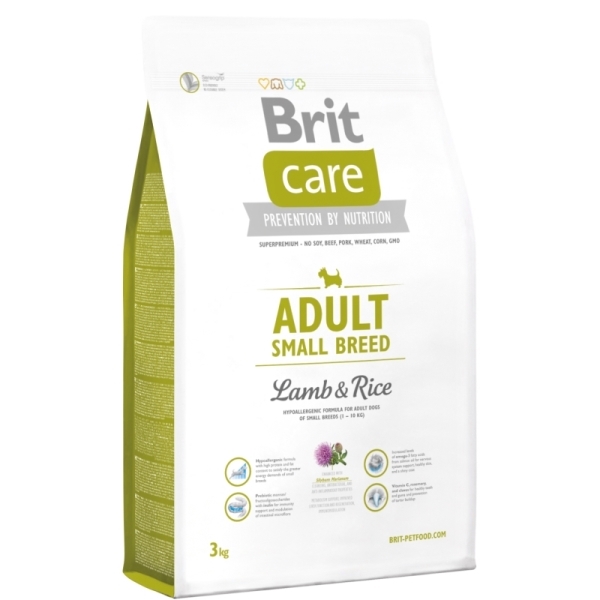 Brit Care Adult Small Breed Lamb & Rice Pet Food / Dog Food / Dry